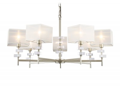 Подвесная люстра с абажурами Ambrella LH71332/7 CGD золото E14/7 max 40W D*860*850 Подвесная люстра с абажурами Ambrella LH71332/7 CGD золото E14/7 max 40W D*860*850