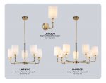 LH71500/5 BS/FR латунь/белый матовый E14*5 max 40W D680*640