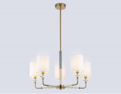 LH71500/5 BS/FR латунь/белый матовый E14*5 max 40W D680*640