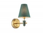 Настенный светильник с абажуром и мрамором Ambrella LH75055 BS/GN латунь/зеленый E14 max 40W 230*140*270
