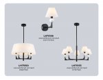 LH75156 BK/FR черный/белый матовый E14 max 40W 240*170*300