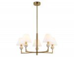 LH75159/5 BS/FR латунь/белый матовый E14*5 max 40W D730*580
