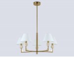 LH75159/5 BS/FR латунь/белый матовый E14*5 max 40W D730*580