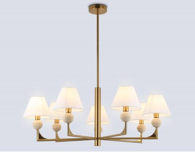 LH75162/7 BS/FR латунь/белый матовый E14*7 max 40W D890*580