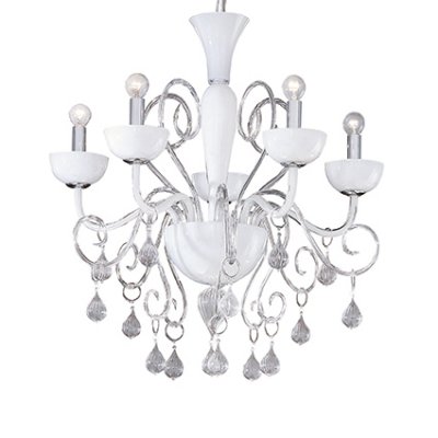 Люстра Ideal lux LILLY SP5 BIANCO (22789) Люстра Ideal lux LILLY SP5 BIANCO (22789)