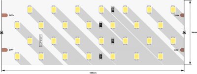 Лента светодиодная Lumker LK2H Lumker LK2H280-24-WW-33
