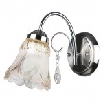 Светильник настенный LORIS-WL60E27*1CH металл, стекло E27*1*60W
