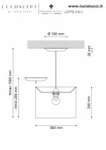 Светильник Lucia Tucci LOTTE 210.1