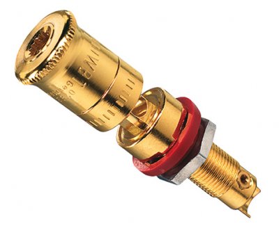 JUNG механизм Терминал High-End для аккустики с красным кольцом (LPK63RT) JUNG механизм Терминал High-End для аккустики с красным кольцом (LPK63RT)