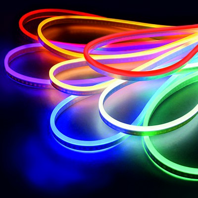 Гибкий неон LS001 220V RGB 12W 48Led 5050 IP67 односторонний , 50 м Elektrostandard
