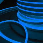 Светодиодный гибкий неон Гибкий неон 220V 9,6W 120Led 2835 IP67 односторонний синий, 50 м Elektrostandard