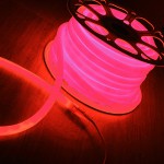 Гибкий неон LS002 220V 9.6W 120Led 2835 IP67 круглый красный, 100 м Elektrostandard