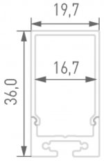 Профиль алюминиевый DesignLed LS.1911P DesignLed LS.1911P