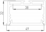 Профиль алюминиевый DesignLed LS.4932 DesignLed LS.4932