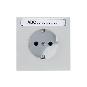 JUNG LS 990 Светло-серый Розетка с/з с полем для надписи безвинт зажим (LS520NALG) JUNG LS 990 Светло-серый Розетка с/з с полем для надписи безвинт зажим (LS520NALG)