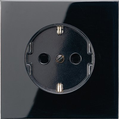 JUNG LS 990 Черный Розетка с/з безвинт зажим (LS520SW) JUNG LS 990 Черный Розетка с/з безвинт зажим (LS520SW)