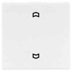 JUNG LS 990 Светло-серый Накладка нажимного электронного жалюзийного выключателя с ДУ (радио) (LS5232FLG)