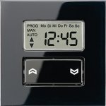 JUNG LS 990 Черный Накладка жалюзийного выкл. СТАНДАРТ с таймером(мех.220ME,230ME,232ME) (LS5232STSW)