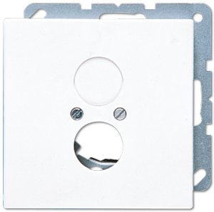 JUNG LS 990 Бел Крышка для 2х акустических гнезд L2S (LS962WW) JUNG LS 990 Бел Крышка для 2х акустических гнезд L2S (LS962WW)
