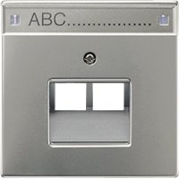 JUNG LS 990 Бел Накладка 2-ой наклонной ТЛФ/комп розетки с полем для надписи (LS969-2NAUAWW) JUNG LS 990 Бел Накладка 2-ой наклонной ТЛФ/комп розетки с полем для надписи (LS969-2NAUAWW)