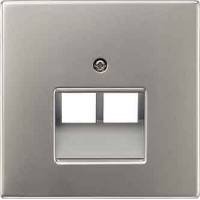 JUNG LS 990 Светло-серый Накладка 2-ой наклонной ТЛФ/комп розетки (LS969-2UALG) JUNG LS 990 Светло-серый Накладка 2-ой наклонной ТЛФ/комп розетки (LS969-2UALG)