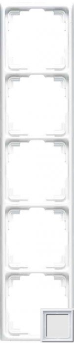 JUNG LS 990 Светло-Серый Рамка 5-я (LS985LG)