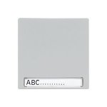 JUNG LS 990 Светло-серый Клавиша 1-я с полем для надписи  (LS990NALG)