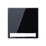 JUNG LS 990 Черный Клавиша 1-я с полем для надписи  (LS990NASW)