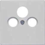 JUNG LS 990 Светло-серый Накладка TV-SAT-FM розетки (LS990SATLG)