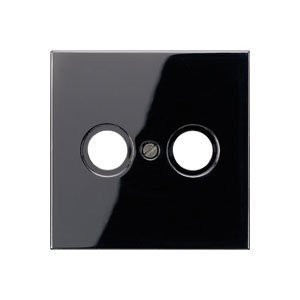 JUNG LS 990 Черный Накладка TV-FM розетки (LS990TVSW) JUNG LS 990 Черный Накладка TV-FM розетки (LS990TVSW)