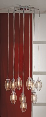 Светильник люстра подвесная Lussole LSA-1503-10 ACQUASANTA Светильник люстра подвесная Lussole LSA-1503-10 ACQUASANTA