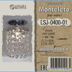 Встраиваемый светильник с хрусталем Lussole LSJ-0400-01 MONTELETO