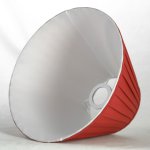 Торшер изогнутый с красным абажуром Lussole LSP-0605