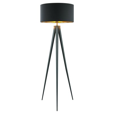Торшер тренога с черным абажуром Lussole LSP-0607