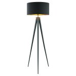 Торшер тренога с черным абажуром Lussole LSP-0607