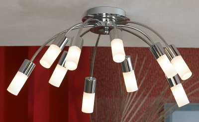 Люстра Lussole LSQ-2307-10 RECANATI Люстра Lussole LSQ-2307-10 RECANATI