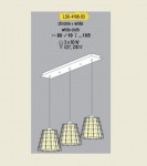 Светильник подвесной Lussole LSX-4106-03 FENIGLI