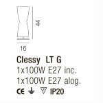 Настольная лампа Vistosi LT CLESSY G BC PE