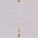 Светильник подвесной Crystal lux LUX SP1 B AMBER 2261/201