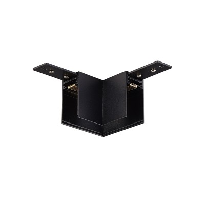 L-образный угол-соединитель для подвесного/накладного магнитного шинопровода Donolux L corner DLM/Black