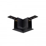 L-образный угол-соединитель для встраиваемого магнитного шинопровода Donolux L corner DLM01/Black