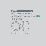 Настенно-потолочный светильник Linea Light 2740 Boat