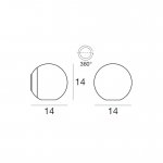 Светильник поворотный спот Linea Light 6613 Pelota