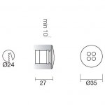 Встраиваемый светильник Linea Light 86133 Kuar