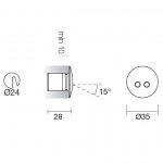 Встраиваемый светильник Linea Light 86174 Romim