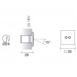 Встраиваемый светильник Linea Light 86177 Romim