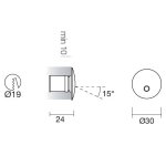 Встраиваемый светильник Linea Light 86194 Moby