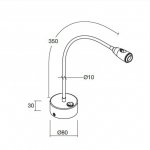 Светильник настенный бра Linea Light 87848 Sken