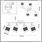 Люстра потолочная Lumion 3029/4CA FILLA