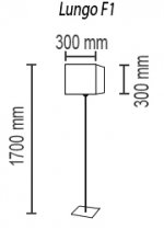 Напольный светильник Lungo F1 01 01g